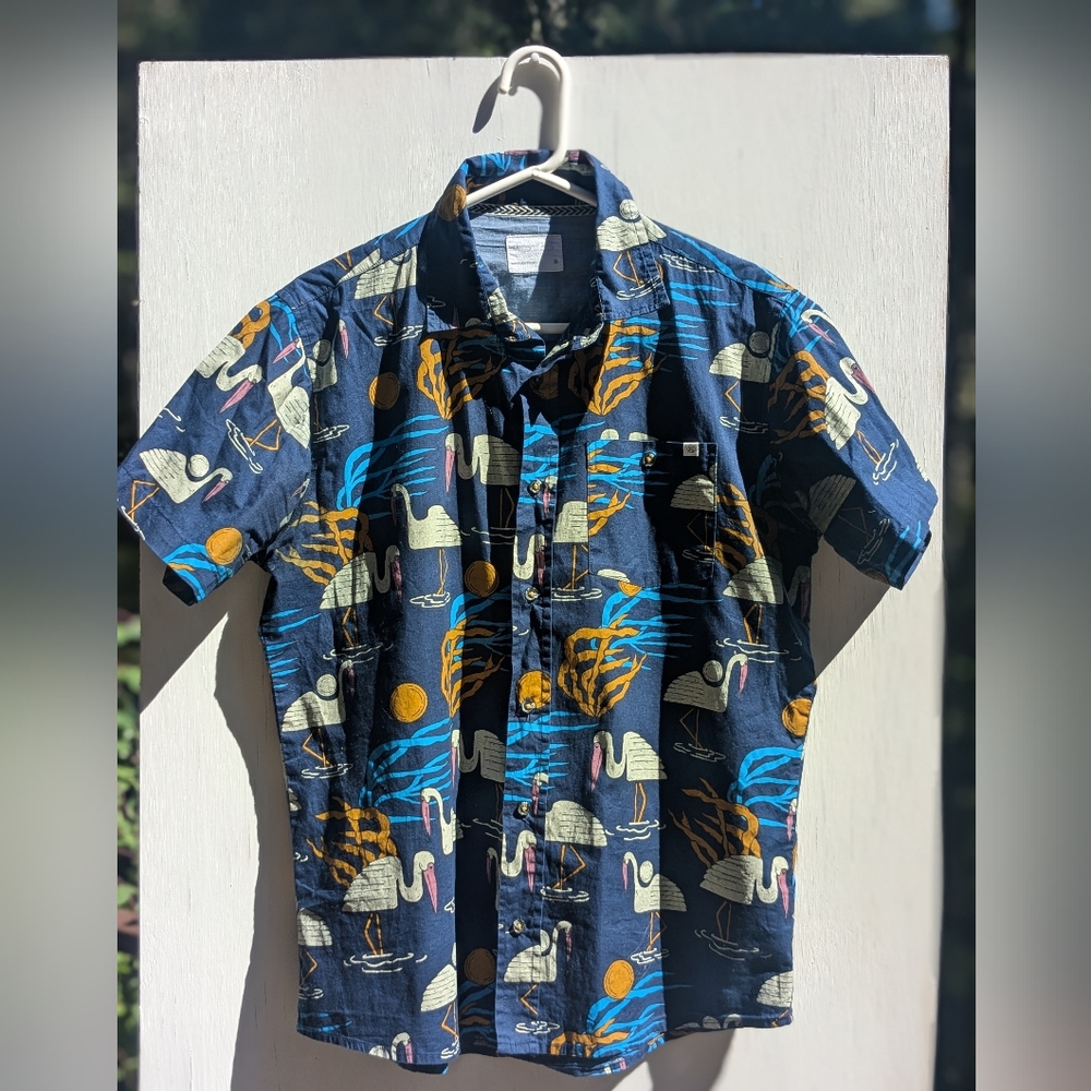 Cotton Collared Crane Shirt